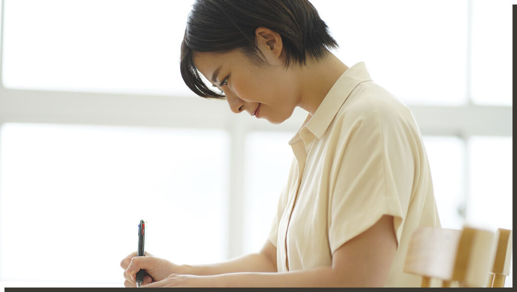 美文字のを習得する人のイメージ